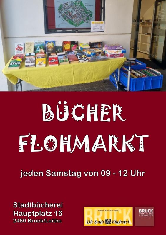 Plakat: Bücherflohmarkt